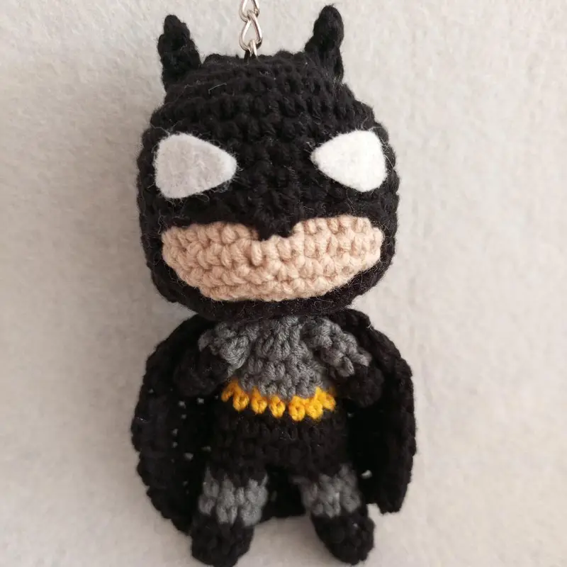 Batman oyuncak/anahtarlık – Amigurumi anahtarlık ve çanta süsü modeli, @zera__zera