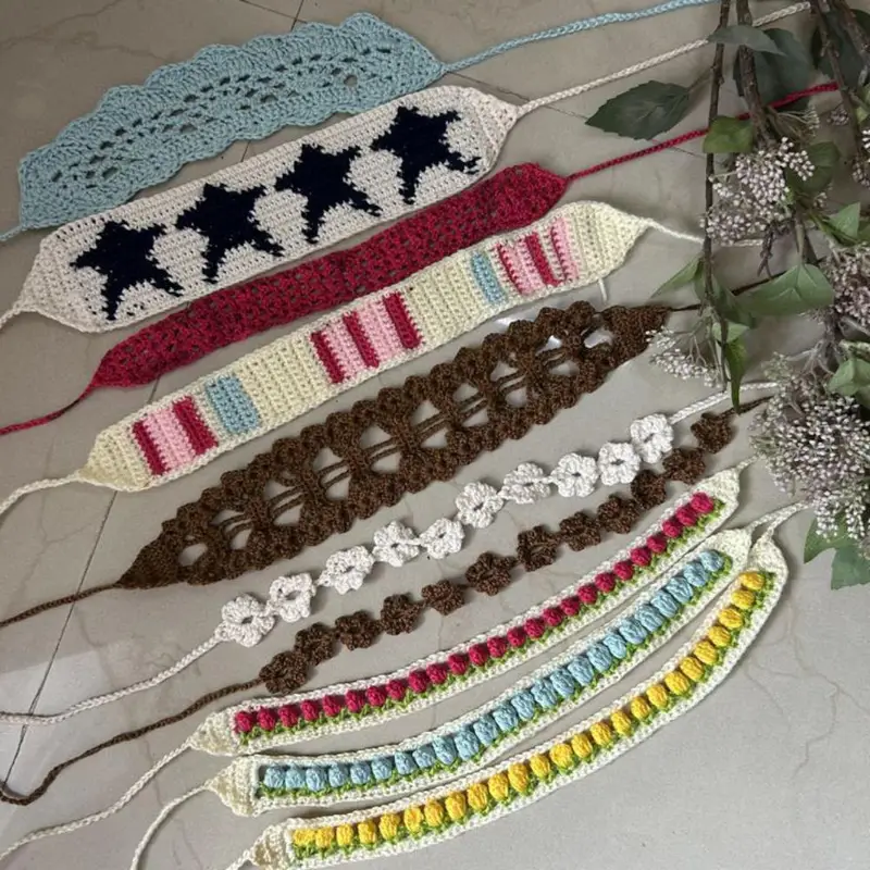 Saç bandanası – Örgü toka ve saç bandı modeli, @asel_29.