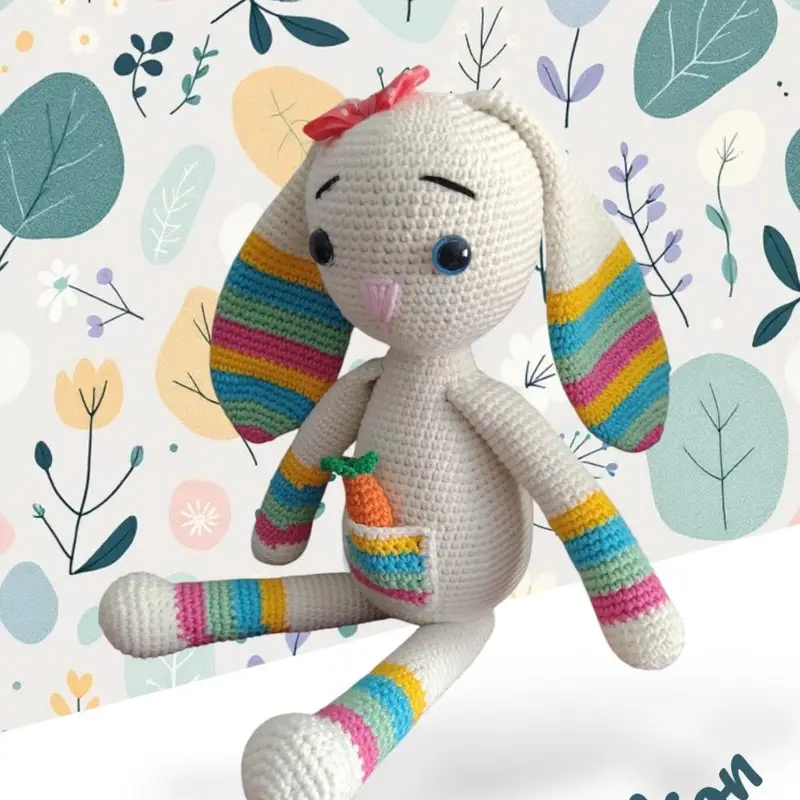 Amigurami oyuncak tavşan – Amigurumi hayvan modeli, @morpembesanat