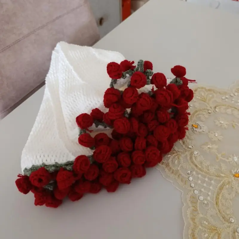 Buket battaniye 🌹 – Örgü battaniye ve motif modeli, @gulten
