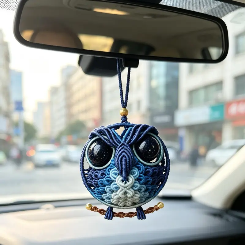 Hand Braided Starry Sky Owl – Makrome modeli, @Danjewel
