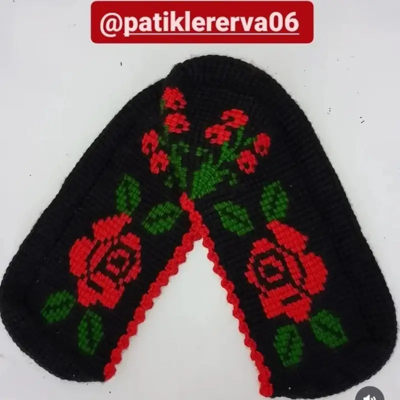 Tunus patik – Örgü patik ve çorap modeli, @patiklererva06