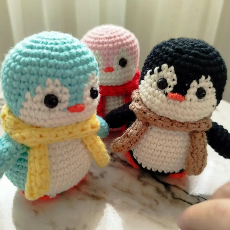 Pengular tatlış tatlış – Amigurumi anahtarlık ve çanta süsü modeli, @minnosbox