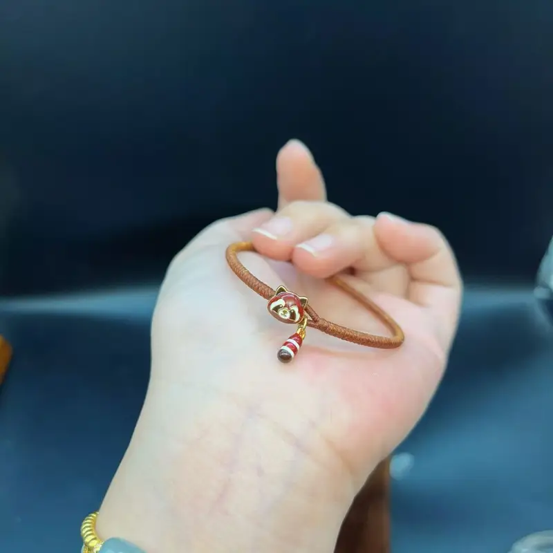 Warm Brown Raccoon Bracelet – Makrome modeli, @Danjewel