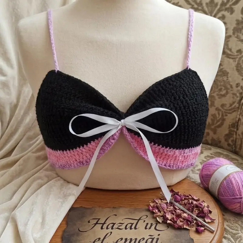 Bustiyer 🦋🎀🌺 – Örgü kazak, bluz ve elbise modeli, @hazall