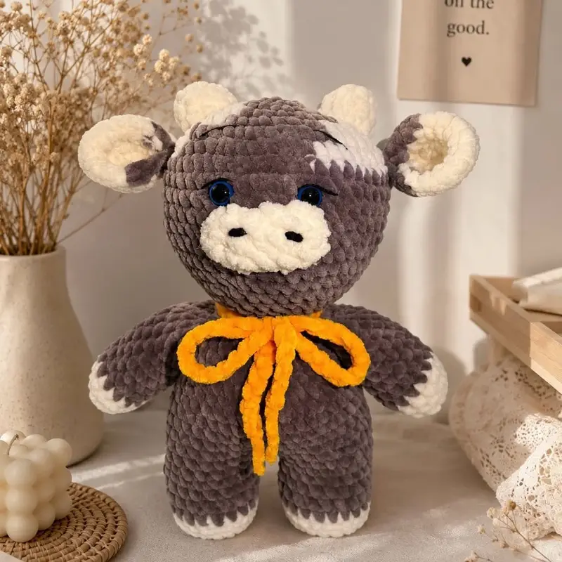 İnek – Amigurumi hayvan modeli, @7vf5swf5sw