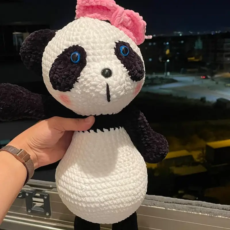 Şaşkın panda – Amigurumi hayvan modeli, @suyuk80