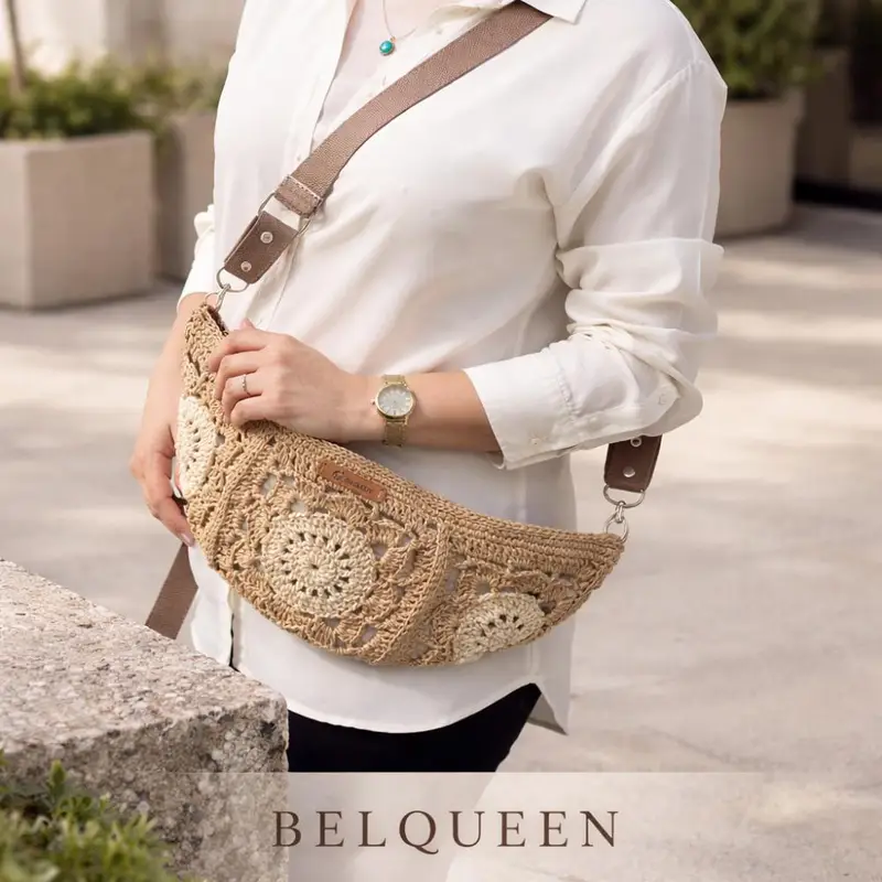 Belqueen Sahara 👑 – Örgü çanta ve cüzdan modeli, @belquenn