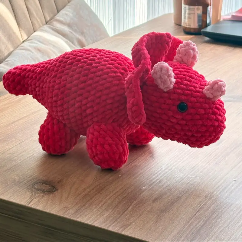 Dinozor – Amigurumi hayvan modeli, @7vf5swf5sw