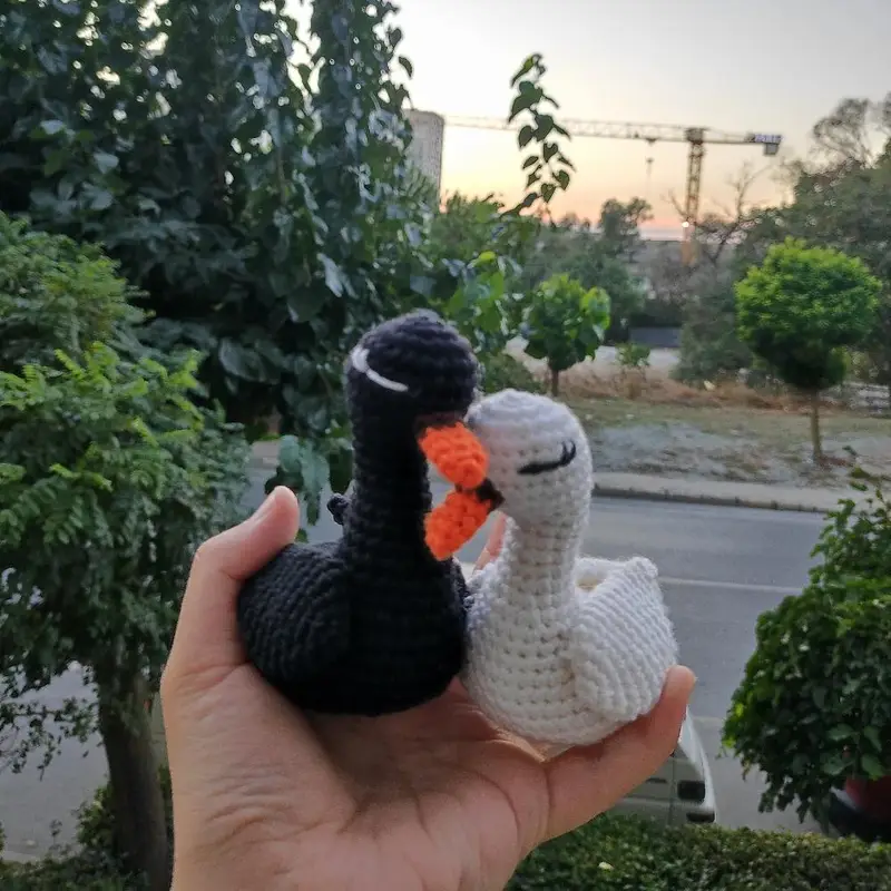 Amigurumi kuğu – Amigurumi hayvan modeli, @ovacirahime8