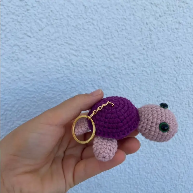 Caretta anahtarlık – Amigurumi anahtarlık ve çanta süsü modeli, @kmsl0027