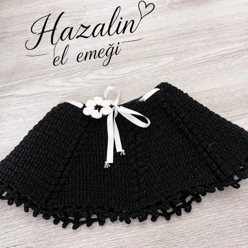 Etek – Örgü kazak, bluz ve elbise modeli, @hazall