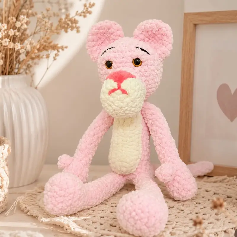 Pembe panter – Amigurumi bebek ve karakter modeli, @7vf5swf5sw