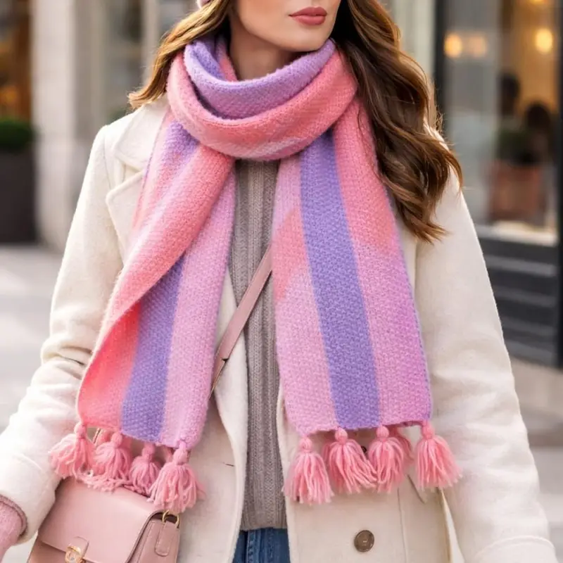 Batik atkı – Örgü atkı ve şal modeli, @rosesstyle33