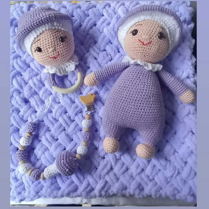 Amigurumi Mantar bebek set – Amigurumi çıngırak ve uyku arkadaşı modeli, @sinemyunvetuhafiye