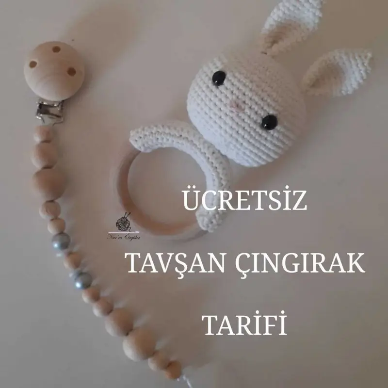 Amigurumi Tavşan Çıngırak Tarifi 🐰 – Amigurumi çıngırak ve uyku arkadaşı modeli, @nurcaorguler