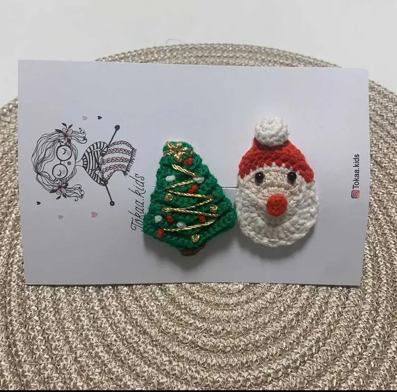 yılbaşı toka – Örgü toka ve saç bandı modeli, @tokaakids