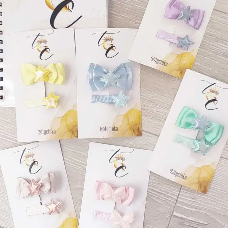 Fiyonk Klips 2'li Set – Örgü toka ve saç bandı modeli, @tgctoka