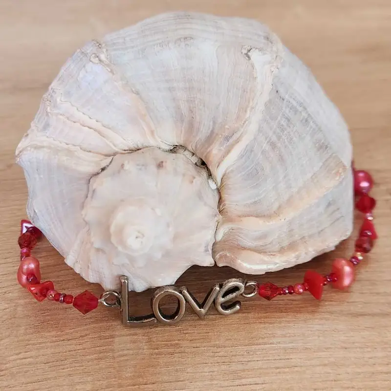 Love aşk kolye – Boncuk kolye modeli, @v1ntage