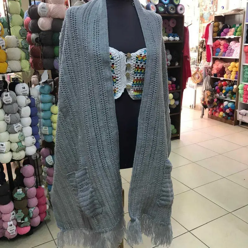 Şal ve  çanta – Örgü atkı ve şal modeli, @giriimci
