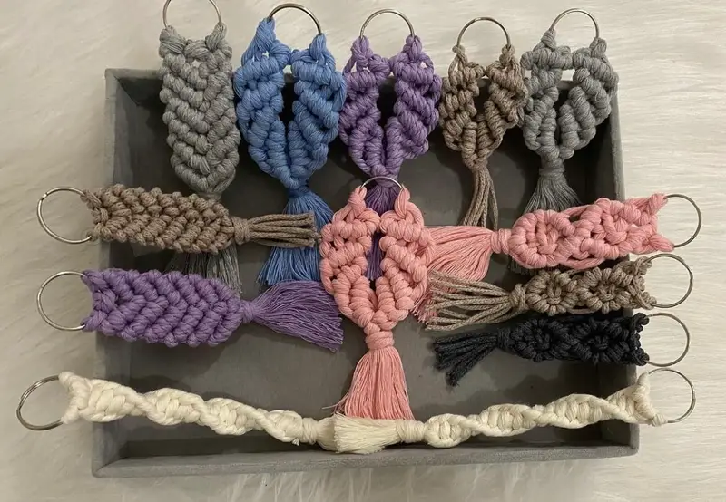 Makrome anahtarlik – Makrome modeli, @amigurumilyon